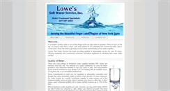 Desktop Screenshot of lowessoftwater.com